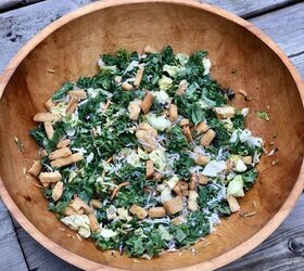 Creamy Kale Caesar Salad