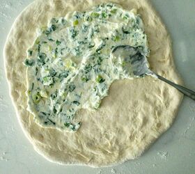 pizza with zucchini and feta cheese