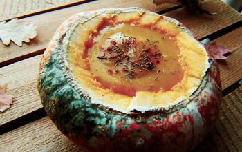 Rich & Creamy Pumpkin Soup With a Spicy Twist.
