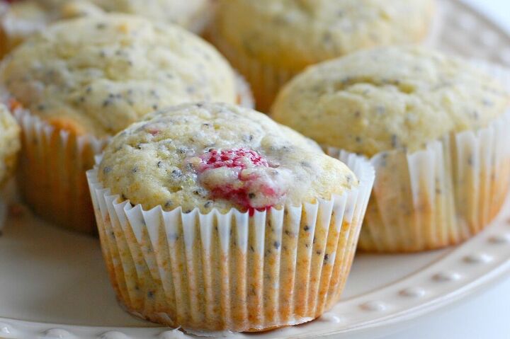 lemon raspberry chia seed muffin recipe