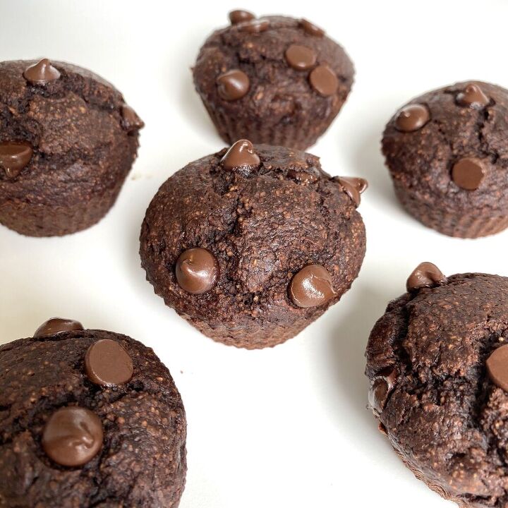 fudgy double chocolate muffins
