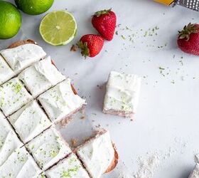 Strawberry Cake With Lime Buttercream