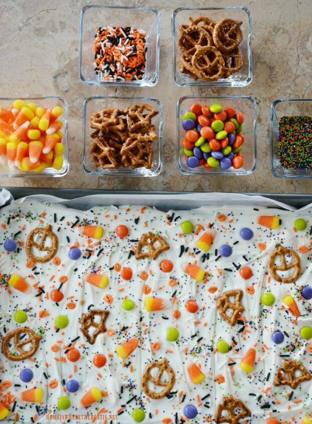 no bake halloween bark