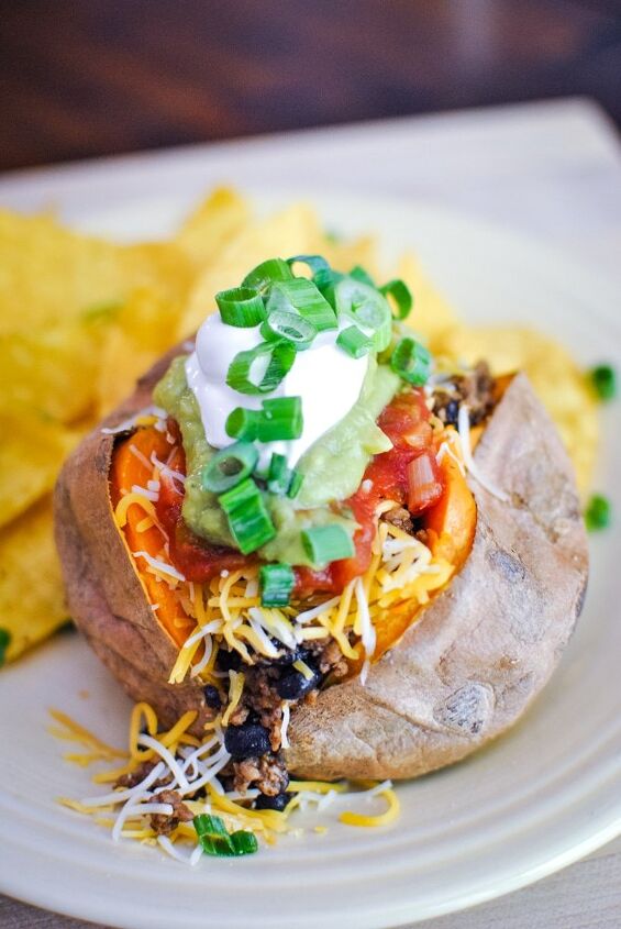 taco stuffed baked sweet potatoes