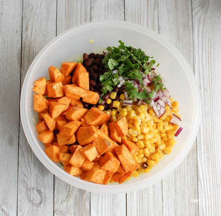 easy southwest sweet potato black bean dip