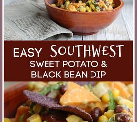 easy southwest sweet potato black bean dip