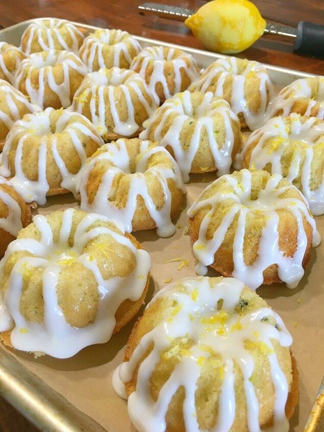 glazed lemon zucchini bundt cake