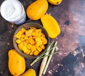 mango coconut and lemongrass soft serve
