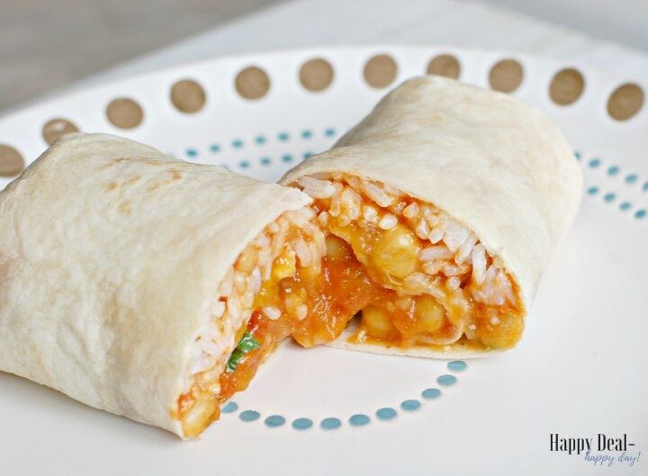 s 10 burritos and sandwich wraps that are amazingly delicious, Easy Indian Chickpea Curry Wrap