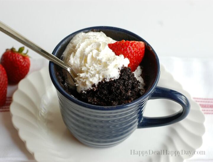 90 second easy dessert recipe microwave brownie in a mug recipe