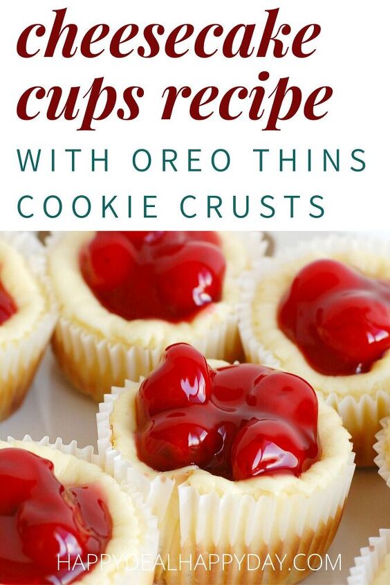 cheesecake cups recipe with oreo thin cookies crust