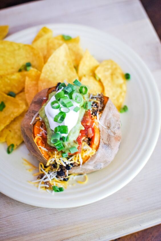 taco stuffed baked sweet potatoes