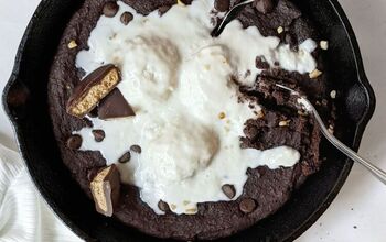 One Bowl Double Chocolate Skillet Brownie