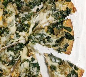 The Best Spinach Artichoke Cheese White Pizza | Foodtalk