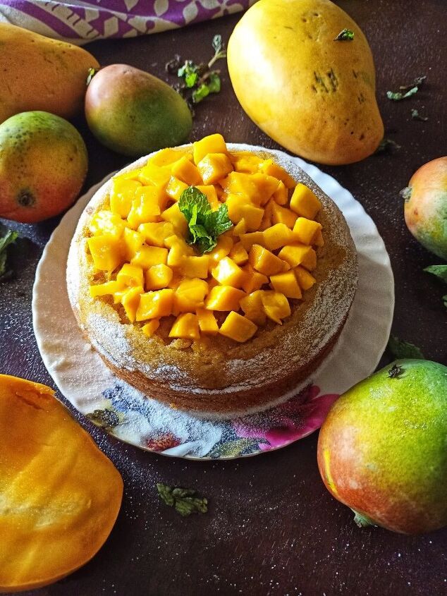 eggless mango cake, Anniversary Cake