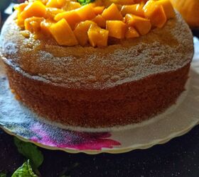 Eggless Mango Cake Recipe -