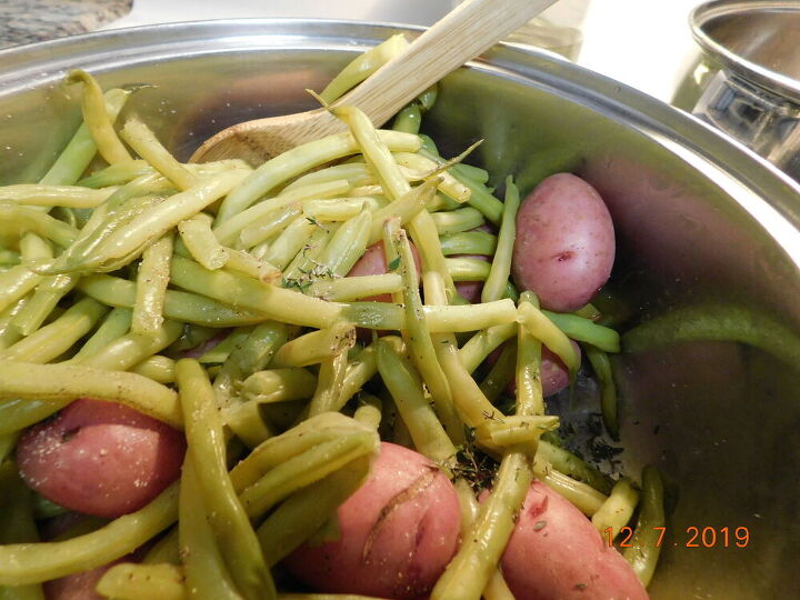 spring green beans and new potatoes