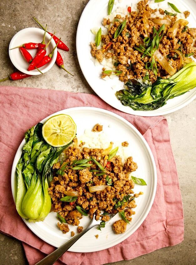 spicy thai basil pork