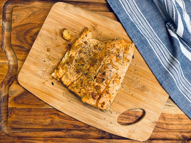 salmon with white wine butter sauce