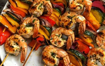 Shrimp and Veggie Skewers With Chimichurri
