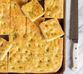 Do this to make fluffy focaccia bread in a pan
