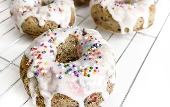 Birthday Cake Protein Donuts