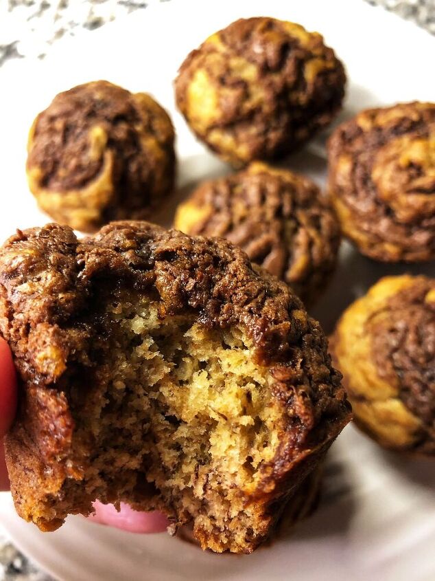 banana nutella muffins