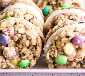 m m oatmeal monster cookie sandwiches