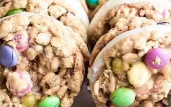 M&M Oatmeal Monster Cookie Sandwiches