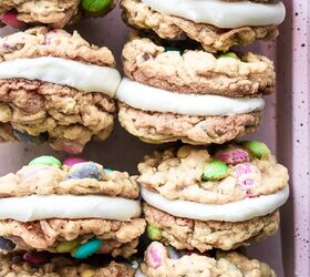 m m oatmeal monster cookie sandwiches
