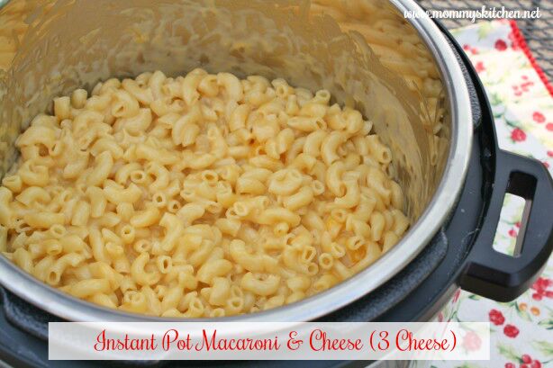 instant pot three cheese macaroni cheese