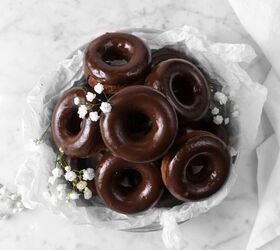 Double Dark Chocolate Baked Donuts