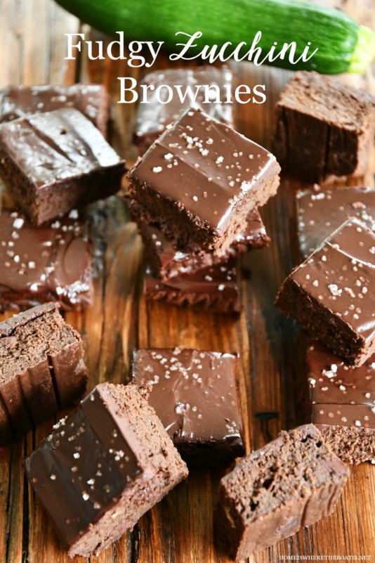 incredibly fudgy zucchini brownies