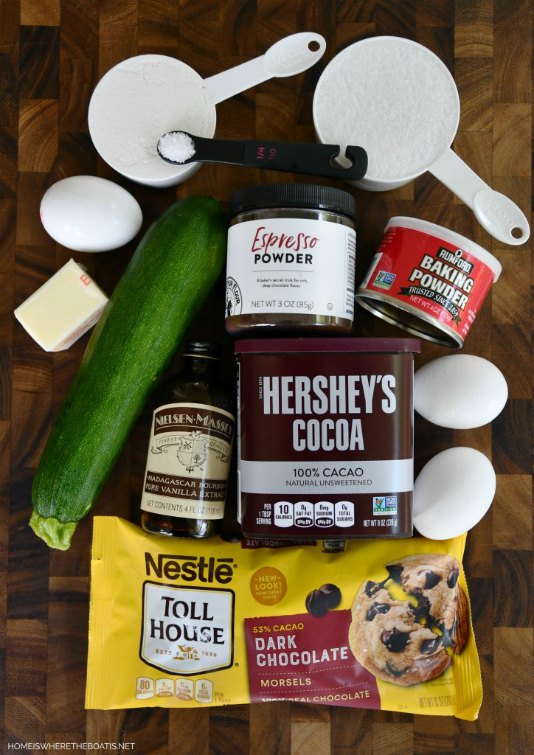 incredibly fudgy zucchini brownies, Brownie Ingredients