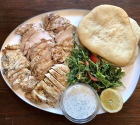 chicken gyros, Easy Chicken Gyros served family style