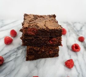 dark chocolate raspberry brownies