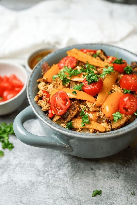 vegan tofu buddha bowl