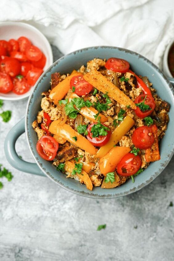 vegan tofu buddha bowl