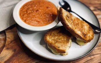 Marcella Hazan Tomato Bisque and Gouda Grilled Cheese