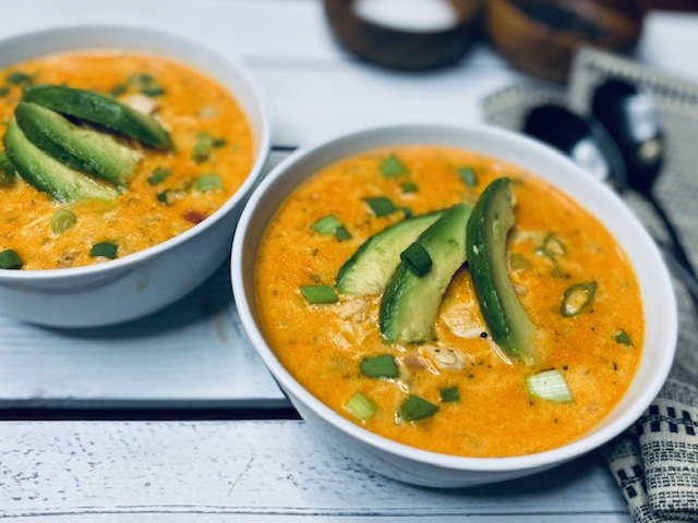 creamy buffalo chicken soup