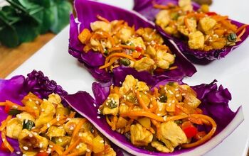 Crunchy Asian Chicken Cabbage Wrap