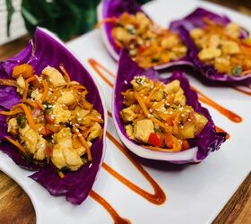 Low-carb, crunchy chicken wraps are the perfect summer lunch