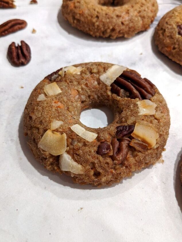 carrot cake oatmeal baked donuts gluten free