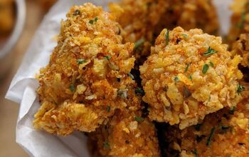 Cornflake Crusted Cajun Popcorn Chicken (Baked)