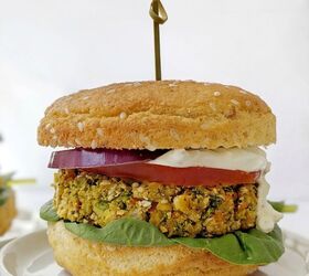 Broccoli “Cheese” Vegan Veggie Burger