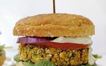 Broccoli “Cheese” Vegan Veggie Burger