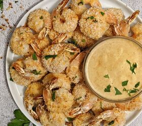 Baked Hot Coconut Shrimp With Maple-Mustard Dipping Sauce