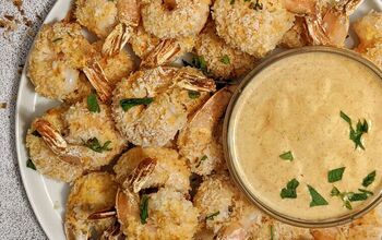 Baked Hot Coconut Shrimp With Maple-Mustard Dipping Sauce