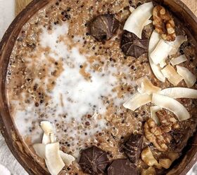 chocolate coconut quinoa breakfast bowl