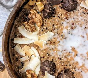 Chocolate Coconut Quinoa Breakfast Bowl